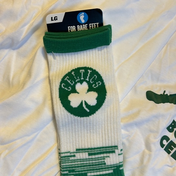 Boston Celtics combo long sleeve shirt large  and socks ! Brand new with tags - Picture 2 of 4